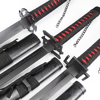 Amazon.co.jp: ブリーチ 黒崎一護 斬魄刀 天鎖斬月 無月 新月 木製